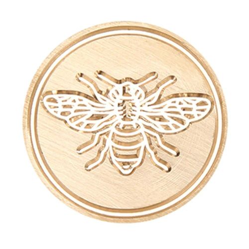 Tte En Laiton Plaqu Or Rtro,Timbres De Sceau D'avertissement,Manche En Bois,Cuillre D'avertissement,Btons De Perles,Enveloppe De Bricolage - Type Style4