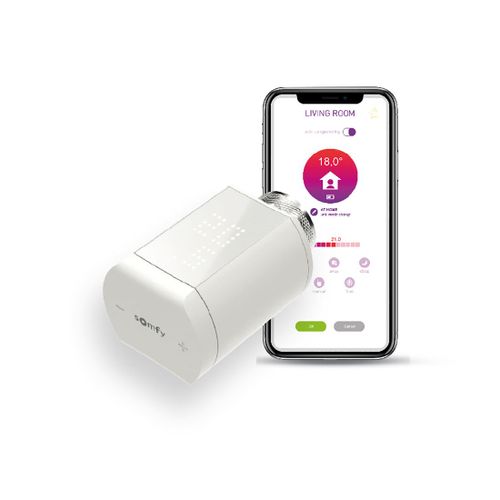 Vanne thermostatique connecte io - Pour contrler la temprature des radiateurs  eau chaude avec Tahoma (switch)