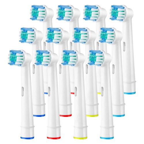 Ttes de brosse  dents de rechange compatibles avec les ttes de brosse lectrique professionnelle Oral B Braun 1000 1500 3000 6000 7000 7500 8000-PCS blanc-12