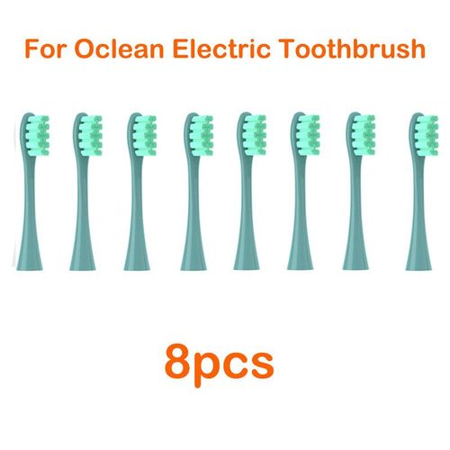 Ttes de brosse de rechange pour brosse  dents lectrique Oclean X PRO/Z1/F1/One/Air 2/SE Soft DuPont,emballes sous vide,4  16 pices - Type 8 Green