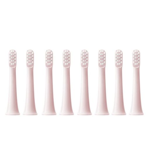 Ttes de brosse de rechange pour XIAOMI MIJIA T100,8 pices,brosse  dents lectrique sonique,aspirateur DuPont,buses adaptes  poils souples - Type 8Pink