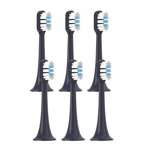 Ttes de brosse de rechange pour XIAOMI MIJIA T300/500,brosse  dents lectrique sonique,aspirateur DuPont,buses adaptes  poils souples,6/8 pices - Type 6pcs Atropurpureus #A