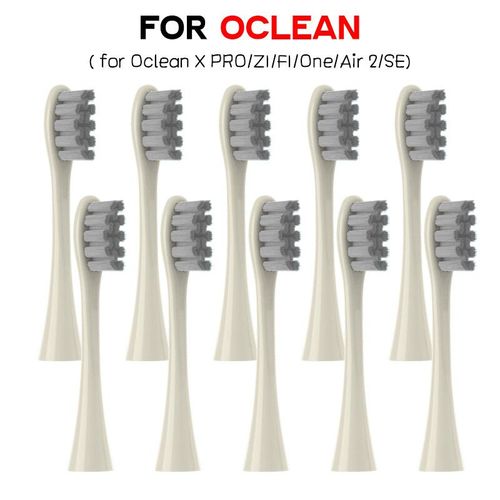 Ttes de brosse pour Oclean X PRO,Z1,F1,One,Air 2,SE,2,4,6,10,20,50,100 pices,ensemble de buses souples DuPont- 10pcs-D6763