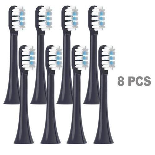 Ttes de rechange pour brosse  dents lectrique sonique MIJIA T301/T302,buses  poils souples DuPont avec - 8 PCS purple
