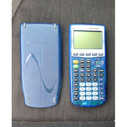Texas Instruments Ti-83 Plus.Fr - Calculatrice Scientifique Graphique Lyce Et Suprieur - Ecran 8 Lignes - Avec Couvercle - Bleu