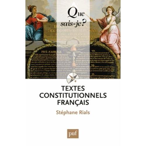 Textes Constitutionnels Franais   de Rials Stphane  Format Poche 