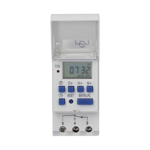 Thc15a Programmable Minuterie Rail De Guidage Type Lcd Temps Relais Interrupteur Pour Rverbre Non Lumires Dc 24v