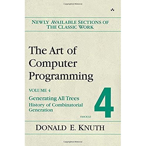 The Art Of Computer Programming, Volume 4, Fascicle 4   de Donald E. Knuth  Format Broch 