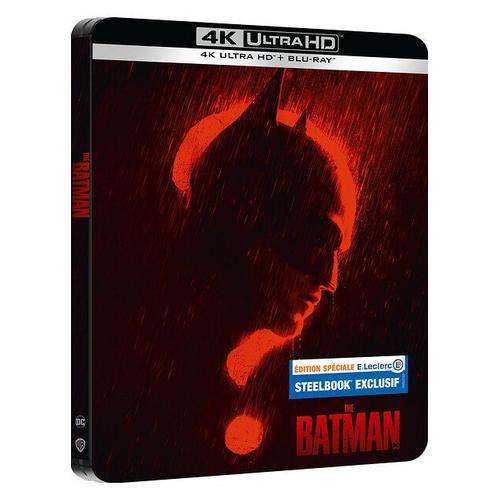 The Batman - dition Spciale E.Leclerc - Steelbook Exclusif - 4k Ultra Hd + Blu-Ray + Blu-Ray Bonus de Matt Reeves