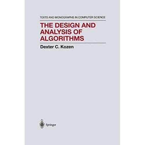 The Design And Analysis Of Algorithms    Format Broch 