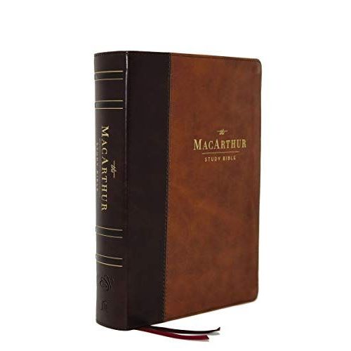 The Esv, Macarthur Study Bible, 2nd Edition, Leathersoft, Brown, Thumb Indexed    Format Cuir 