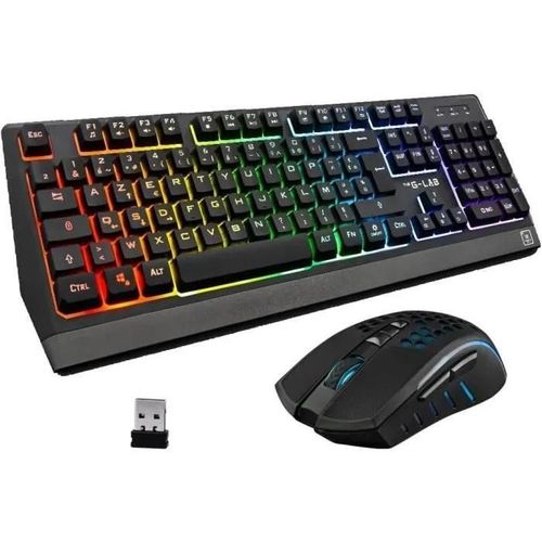 The G-Lab COMBO Tungsten - Ensemble clavier et souris