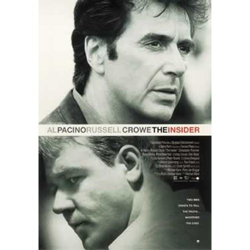 The Insider - Al Pacino - Russell Crowe - Affiche / Poster Envoi En Tube