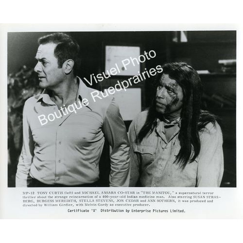 The Manitou - Le Faiseur D'pouvantes : Jeu De Photos Argentiques D'exploitation Cinmatographique - Format 20x25 Cm - De William Girdler Avec Tony Curtis, Susan Strasberg, Michael Ansara - 1978