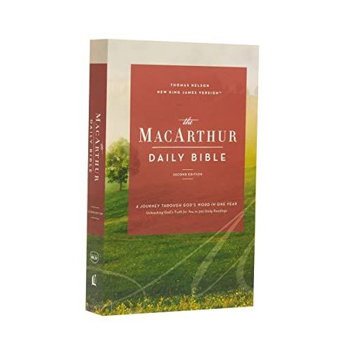 The Nkjv, Macarthur Daily Bible, 2nd Edition, Paperback, Comfort Print    Format Broch 