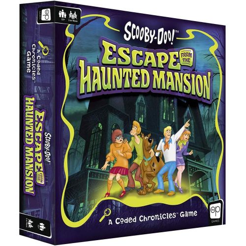 The Op Games-Scooby-Doo: Escape From The Haunted Mansion-A Coded Chronicles Game-Board Game.[Y1120]
