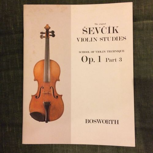 The Original Sevcik Violin Studies Opus 1 Part 3 Score Partition Mthode Violon