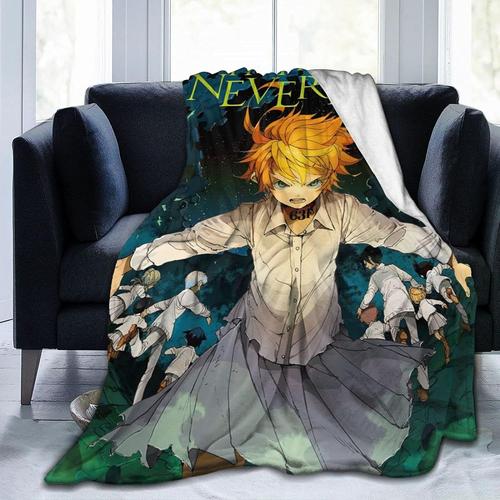 The Promised Neverland Couverture Super Douce Et Confortable En Flanelle Microfibre Lgre Pour Lit, Canap,60x50 Pouces {40884}