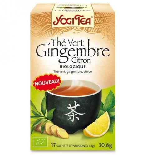 Th Vert Gingembre Citron - 17 Sachets Yogi Tea