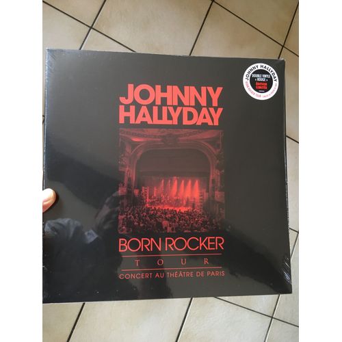 Theatre De Paris Red Vinyl - Born Rocker Tour - Johnny Hallyday