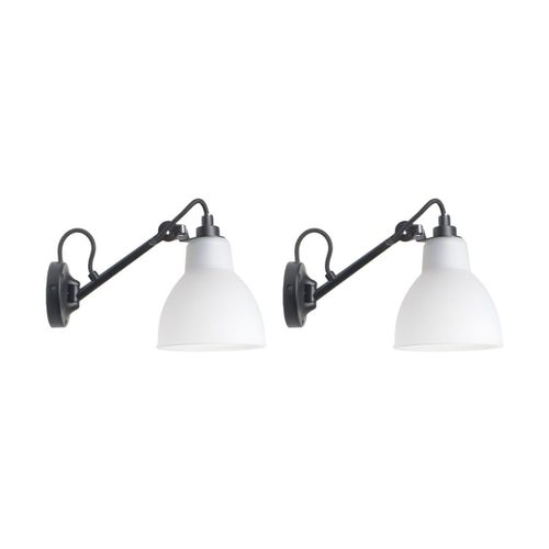 Pack Duo Applique Murale En Acier Blanc N104 Gras - Dcw Editions