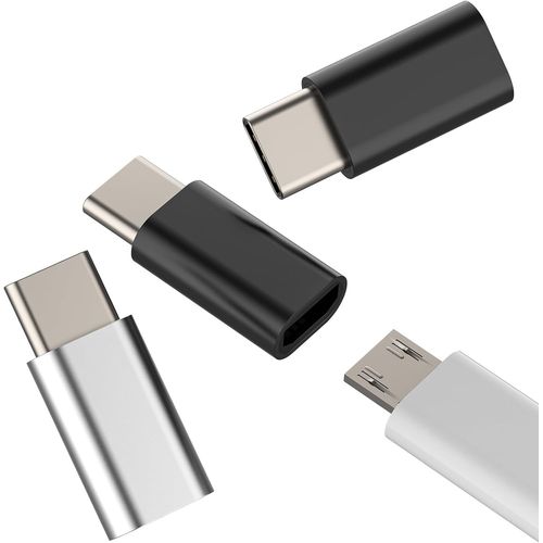 Thef-Adaptateur Micro Usb Femelle  Usb C Mle(3pack)Pour Apple Iphone Charge Type C Convertisseur Type-C Cble Microusb Android Connecteur Chargeur Compatible Pour Samsung Adaptateurs Ipad To-Tp