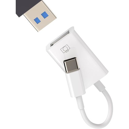THEF-Adaptateur USB-C vers USB de type C OTG 3.0 pour Apple iPhone15 Pro Max Plus pour iPad Pro Air Mini MacBook Thunderbolt Port de souris Convertisseur Hub Compatible avec Samsung Galaxy S20 S21 S2