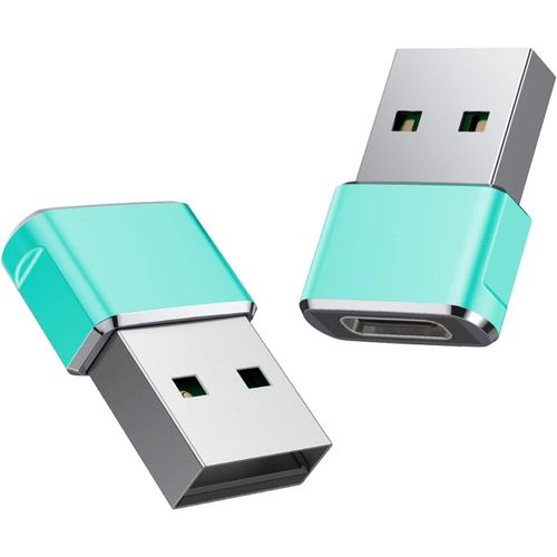 Thef-Adaptateur Usb Vers Usb C 2 Pack,Type C Femelle Usb A Mle Convertir Chargeur Pour Iphone 16 15 14 13 12 Pro Max Mini Se,Apple Watch 8 9 10,Samsung Galaxy S24 S23 S22 A54 A53 A52,Tab A8 A9