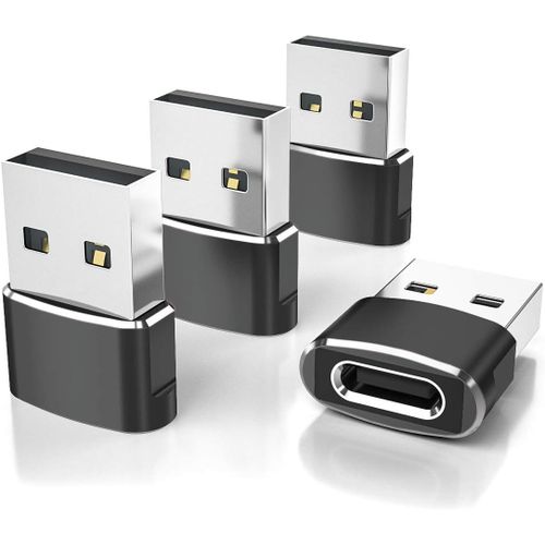 Thef-Adaptateur Usb Vers Usb C Pour Samsung S24 A55 4pack,Type C Femelle Usb A Mle Convertisseur Chargeur Pour Galaxy S23 S22 S21 Plus Ultra,A54 A53 A52,A73 A72 A71,Tab S8 S9 A8 A9,Z Flip Fold 5 6