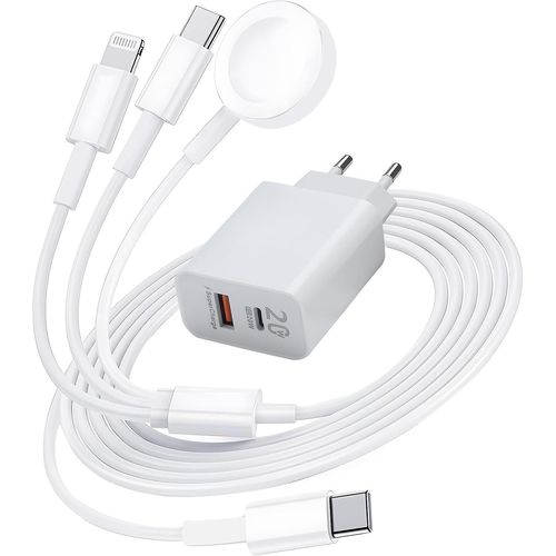 Thef-Chargeur 3 En 1 Pour Apple Watch, 1,2 M, Chargeur Magntique Rapide Pour Apple Watch, Pour Apple Watch Series 10/9/8/7/6/5/4/3/2/1/Ultra/Ultra2/Se