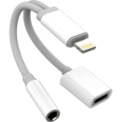 Thef-Chargeur Rapide Pour Iphone (2 En 1) Aux 3,5 Mm Casque Vers Lightning Jack Chargeur Rapide Splitter Pour Apple Mfi Cble De Charge Adaptateur Audio Accessoire Pour Iphone 14 13 12 11 Pro Max 8 7