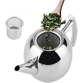 Théière en acier inoxydable avec couvercle infuseur Service à thé