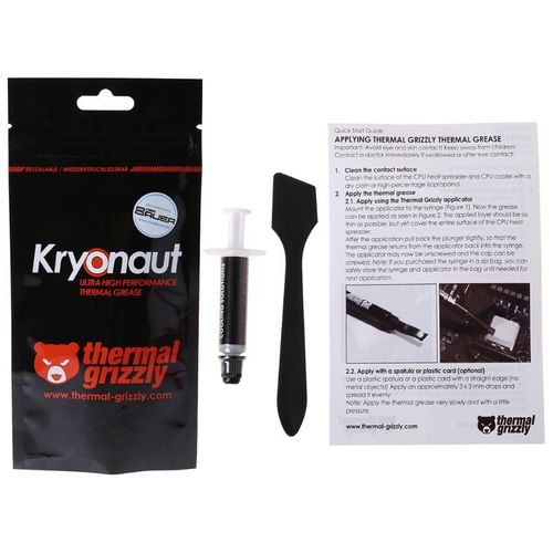Thermique Grizzly Kryonaut 1g Pte Thermique Haute Performance pour Refroidir CPU GPU Processeurs Cartes Graphiques Dissipateurs #A