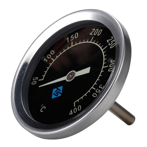 Thermomtre BBQ  lumire fluorescente nocturne, pour fumeur de fosse  charbon, couvercle de hotte bimtallique analogique, jauge de temprature 400 ?