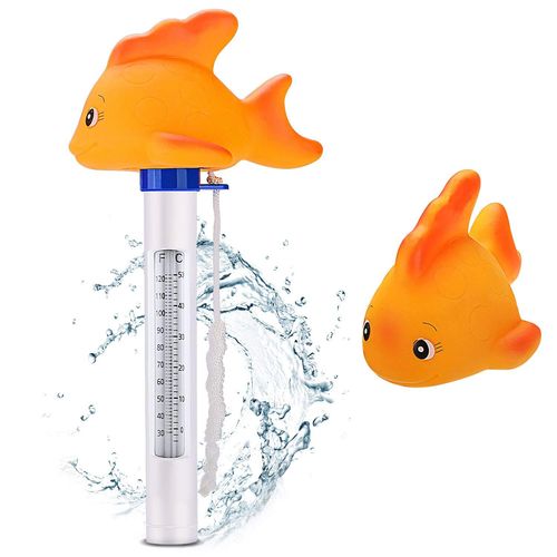 Thermomtre Piscine, (Or) Flottant Pool Thermomtre Cartoon Mignon Thermomtre Utilis Pour Temprature De L'eau Pour Spa Bain Piscines Hot Tub Fish Pond
