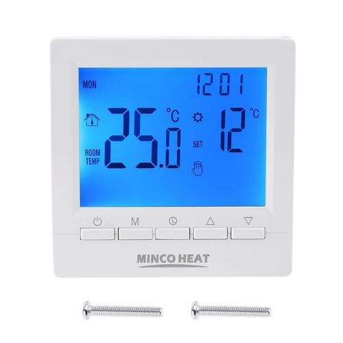 Thermostat de chaudire  gaz LCD 3A, Programmable hebdomadaire, pour chauffage mural, rgulateur de temprature 86x86mm, ME83L