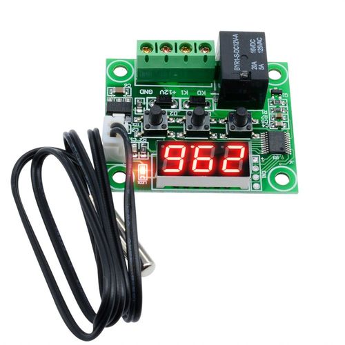Thermostat Numrique Led W1209, 12v Dc, Temprature Frache, Module Interrupteur De Contrle De La Temprature, Carte De Contrle Marche/Arrt + Capteur Ntc