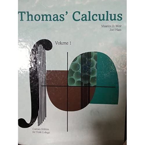 Thomas' Calculus: Custom Edition For York College, Volume I   de unknown  Format Broch 