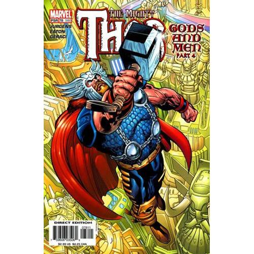 Thor # 78 ( V.O. - 1998 Series ) *** Gods And Men : Part 4 Of 5 **   de Dan Jurgens / art & cover Scot Eaton  Format Broch 