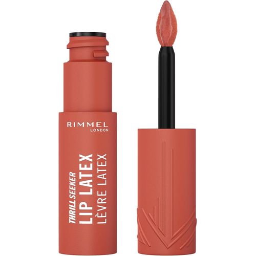 Thrill Seeker Lip Latex,200 So Peachy,Rouge  Lvres Liquide,Brillant  Lvres,Rouge  Lvres Avec Acide Hyaluronique,Douceur Et Brillance,Hydratation,Vitamine E,Aloe Vera,6 Ml