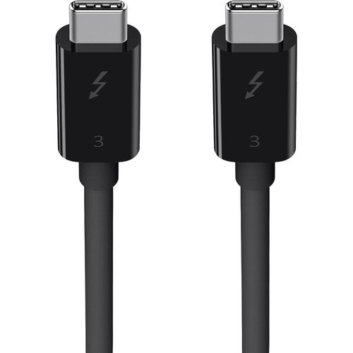 Thunderbolt 3 Usb-C To Usb-C Cable, Thunderbolt Certified, 40 Gbps, 5 K, 100 W, Type C 3.1, 0.8 M, Black[X1908]