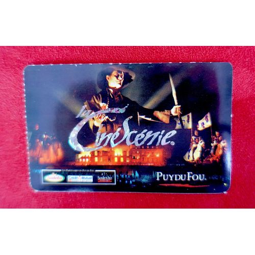 Ticket Collection Cinescenie Puy Du Fou. Utilis.Juillet 2005