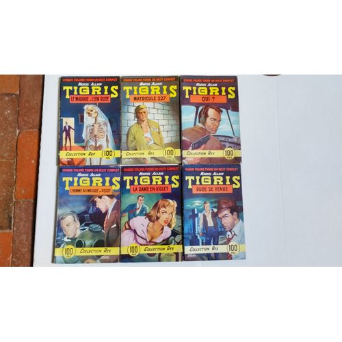 Tigris Par Marcel Allain Collection Rex Ensemble De 6 Numros   de Marcel Allain 