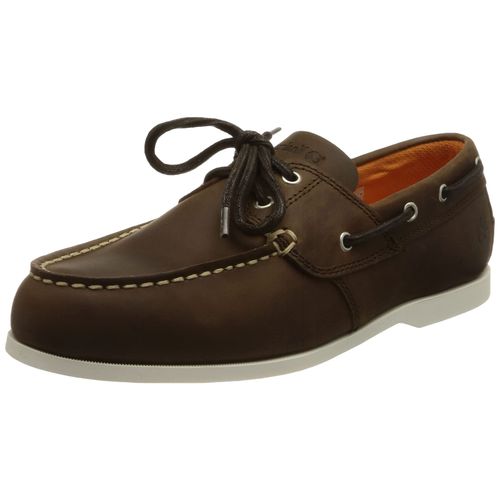 Timberland Pour Des Hommes Chaussures Bateau En Cuir Cedar Bay, Marron - 45 1/2 - 41