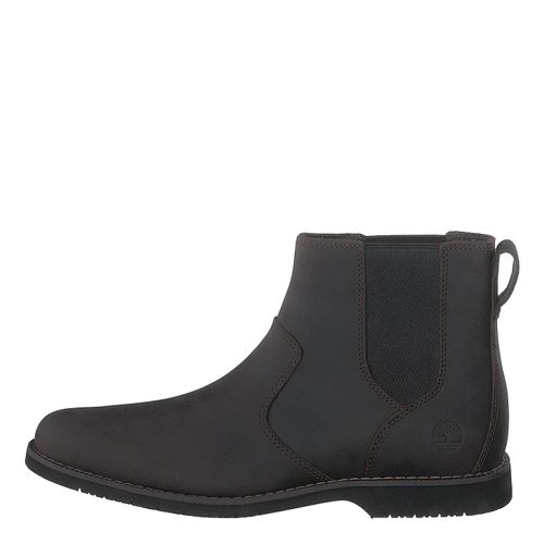 Timberland Woodhull Leather Boot - Hommes Chelsea Bottes Cuir Brown Tb0a414c242 - 44