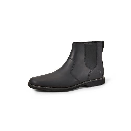 Timberland Woodhull Leather Boot - Hommes Chelsea Bottes Cuir Noir Tb0a413h001 - 40