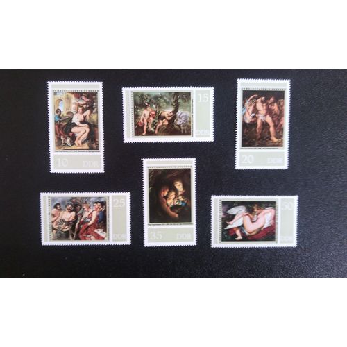 Timbre Allemagne De L'est (Ddr/Rda) Yt 1905  1910 Sries: 400me Anniversaire Du Peintre Flamand Peter Paul Rubens 1977