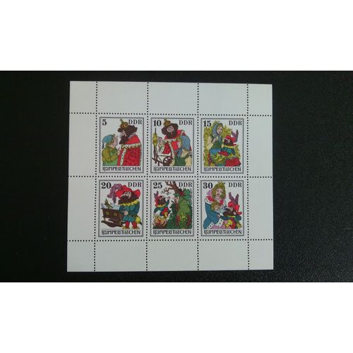 Timbre Allemagne Rda - Ddr Yt 1869-1874 Contes De Fes: Rumpelstiltskin 1976