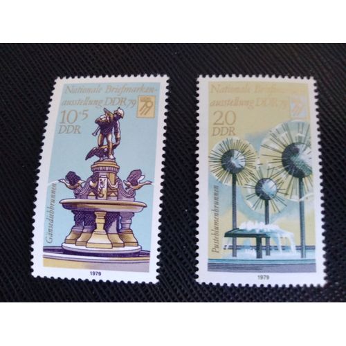 Timbre Allemagne /Rda - Ddr Yt 2106 - 07 Serie:Exposition Nationale De Timbres 