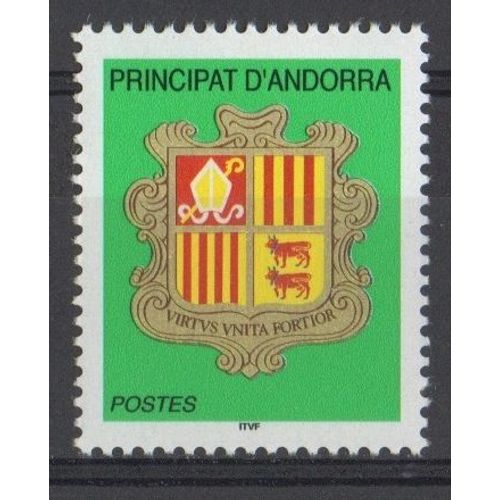 Timbre Andorre Principat D'andorra 2003 Yvert Et Tellier N588 Hraldique 